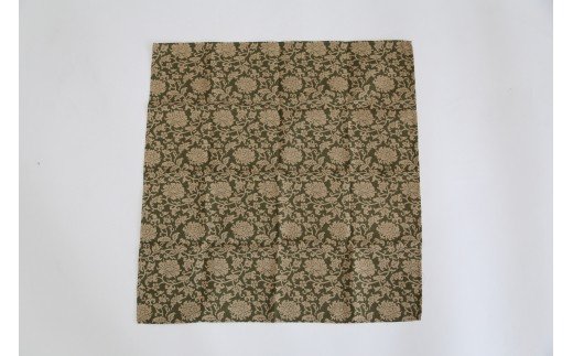 【西陣活性化を応援！】西陣織 小風呂敷（牡丹唐草 二釜）