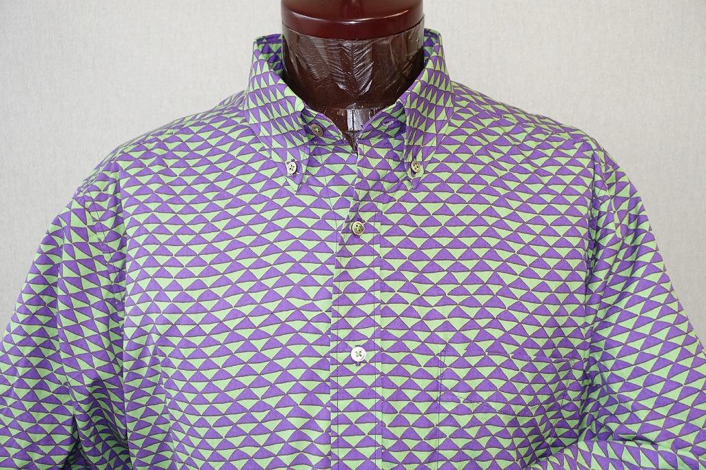 【鷲野染工場】メンズシャツ（鱗） Ｌサイズ