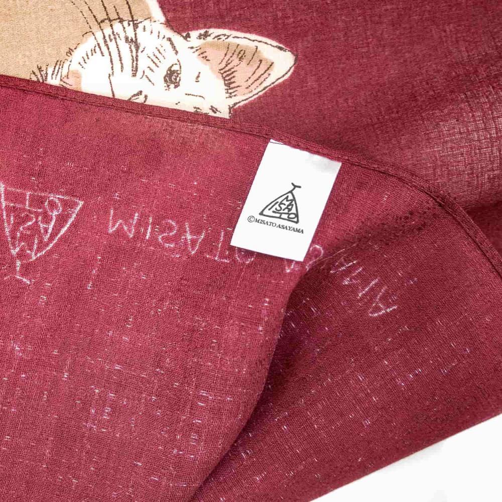 【三陽商事】浅山美里97cm風呂敷（CATS）(京都/大判/猫/ネコ/薄手/エコバック/綿100％)