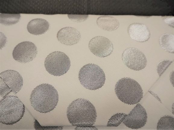 【西陣活性化を応援！】西陣織バッグ（白ドット柄）