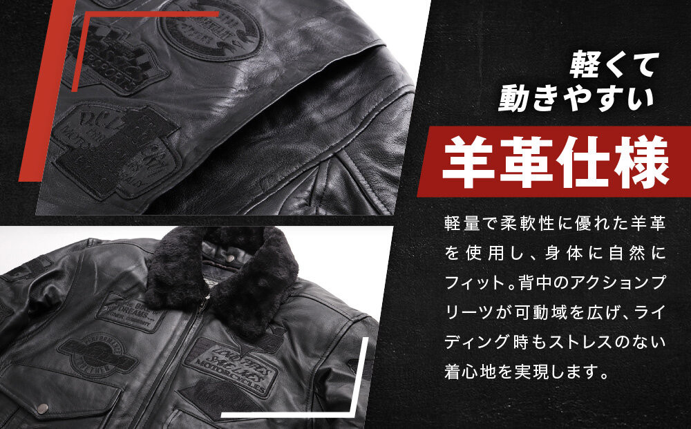 【デグナー】ヴィンテージフライトレザージャケット[16WJ-10C] Mサイズ｜京都 バイクギア 人気ブランド ジャケット バイク［ 大人のための本革ライダース プロテクター デザイン性 着心地 実用性 日常使い ツーリング ライダー バイカー アウトドア おしゃれ かっこいい 人気 おすすめ 送料無料 ふるさと納税 ］