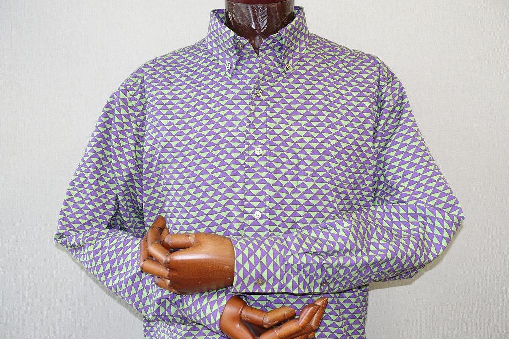 【鷲野染工場】メンズシャツ（鱗） ＸＬサイズ