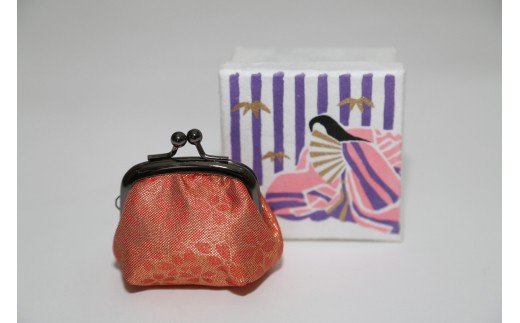 【西陣活性化を応援！】西陣織がま口（桜）