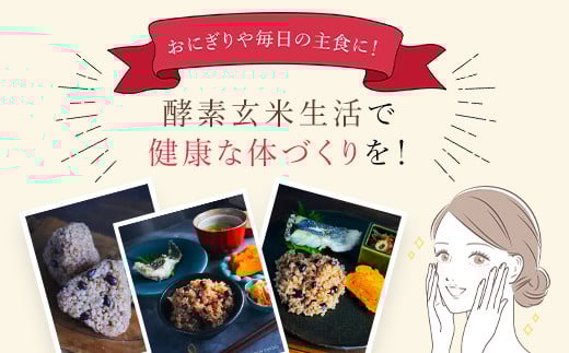 【12ヵ月定期便】丹波・福知山産　発酵玄米セット（コシヒカリ玄米3kgと丹波大納言200g）  ふるさと納税 発酵玄米 コシヒカリ玄米 丹波大納言 有機肥料 大粒 小豆 定期便 12か月 京都府 福知山市