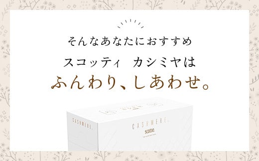 スコッティカシミヤエンボス 10箱  ｜ ふるさと納税 ティッシュ ボックスティッシュ スコッティ カシミヤ 10箱 ロングセラー プレミアム ティシュー  大容量 長持ち 日用品　保湿 人気 日本製 まとめ買い 備蓄 常備品 スキンケア ふんわり感 やさしさ  肌　京都府 福知山市