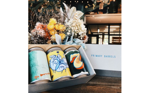 クラフトビール Primary Barrels おまかせ3本セット (350ml×3本) ふるさと納税 福知山市 特産品 Primary Barrels プライマリーバレルズ ビール クラフトビール クラフトビール醸造所 農家醸造 おまかせ3本セット 【fc-EK001】【Primary Barrels】