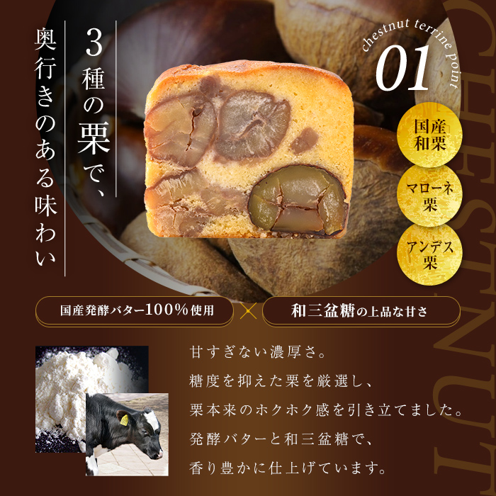 栗のテリーヌと音衛門のパウンドケーキ (紙箱包装・各1本セット) ふるさと納税 福知山市 特産品 人気 濃厚スイーツ ケーキ パウンドケーキ 栗 テリーヌ くり お菓子 誕生日 お祝い ギフト お取り寄せ 来客用 ご褒美 絶品 極上 【fc-ZX002】【足立音衛門】