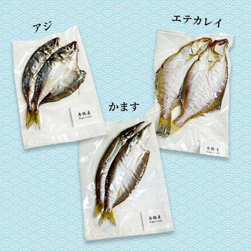 旬の魚 干物セット 贅沢詰合せ 6種〜8種 日本海産 | 干物  高鮮度真空パック 冷凍 個包装 ギフト 贈答用 舞鶴 舞鶴市 京都