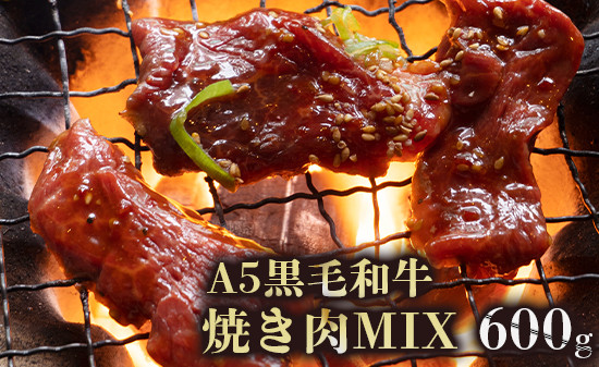 A5 黒毛和牛 焼肉用MIX 600g （150g×4）