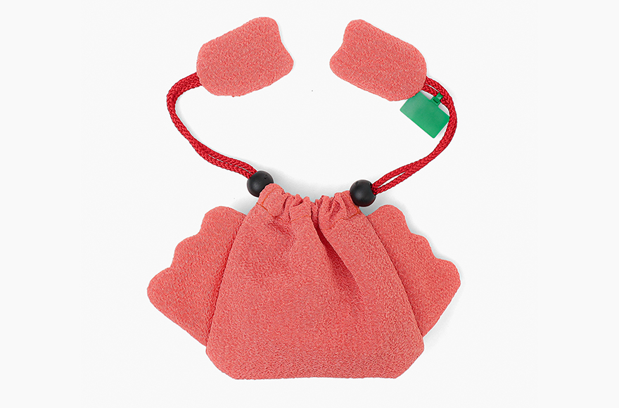 【BEAMS JAPAN】 COCHAE ちりめん巾着 蟹 舞鶴限定商品 