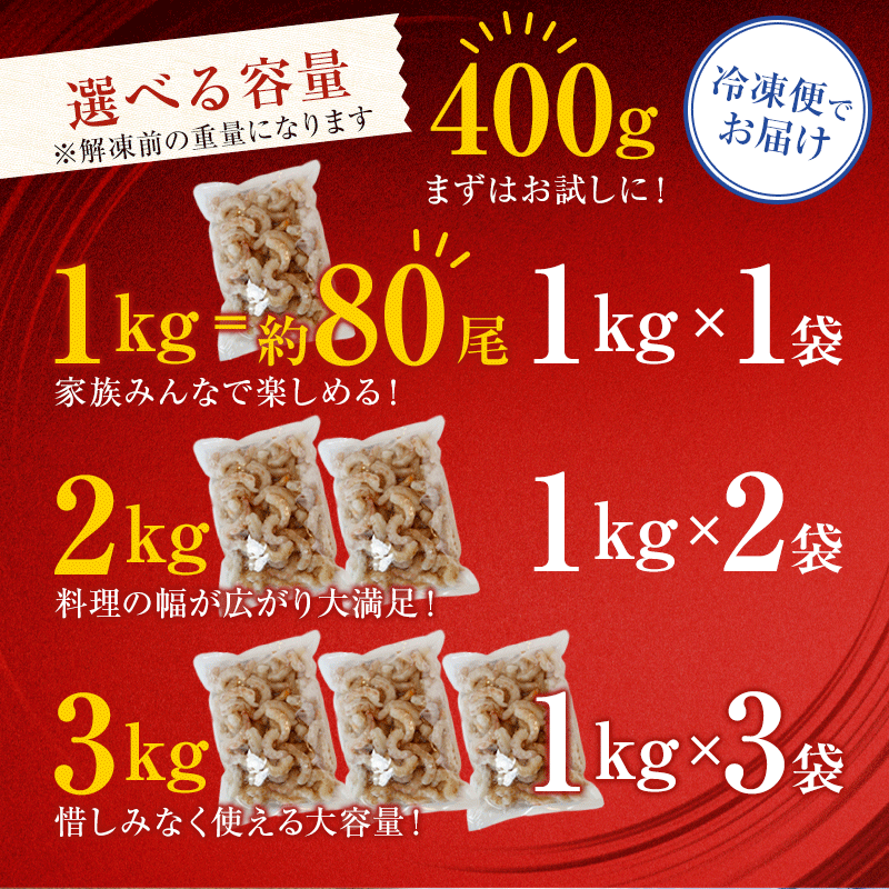 背ワタ処理済み 天然 無添加 大粒ムキエビ 1kg 約80尾 冷凍 海老 エビ えび むき海老 むきエビ むき身 海鮮 魚介 背ワタなし 下処理済み 下ごしらえ不要 簡単 簡単調理 時短 便利 特大 お取り寄せ 大粒 巨大 唐揚げ 鍋 春巻き エビチリ 1キロ 舞鶴 京都