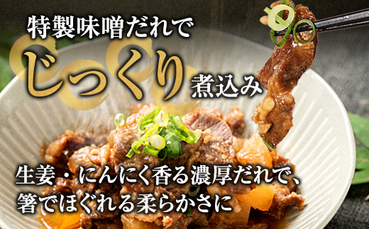 【お肉ソムリエ厳選】贅沢煮込み食べ比べセット A5黒毛和牛すじ煮込み × 牛タン味噌煮　計4パック | 牛すじ煮込み 牛タン味噌煮 食べ比べ セット A5黒毛和牛 中落タン 煮込み 惣菜 冷凍 おつまみ ご飯のお供 精肉店 お肉ソムリエ 贈答用