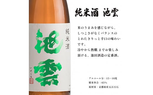 地酒 飲み比べ セット 純米酒 池雲、純米吟醸 池雲 祝 720ml×2本 御歳暮 お歳暮 贈答 熨斗 御歳暮 お歳暮 熨斗 JI-30 日本酒 お酒 アルコール 京都 舞鶴 池田酒造 天酒まつり