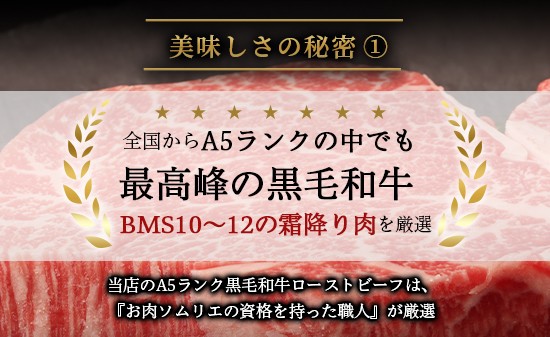 国産 A5 黒毛和牛 ローストビーフ 300g×2 計600g 厳選 おすすめ 高級 贅沢 豪華 大人気 高評価 好評 自家製 タレ付 ブロック モモ すじ肉 お取り寄せ グルメ 大人気 人気 肉 お肉 牛肉 贅沢 加工品 冷凍 期間限定 限定 数量限定 簡単調理 簡単 切るだけ わぎゅう ぎゅうすじ 人気 牛すじ 煮込み パーティー