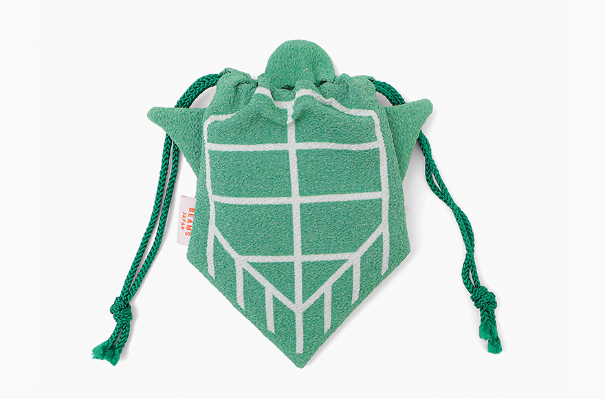 【BEAMS JAPAN】 COCHAE ちりめん巾着 亀 舞鶴限定商品 