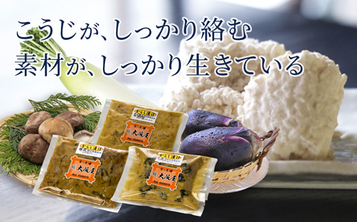 米こうじ仕込み からし漬け 3種 240g 食べ比べ セット 和からし使用 こなす・しいたけ・たくあん 各80g | からし漬け 和からし 米こうじ 発酵食品 漬物 食べ比べ 保存料不使用 着色料不使用 ご飯のお供 おつまみ しいたけ たくあん こなす 京都 舞鶴