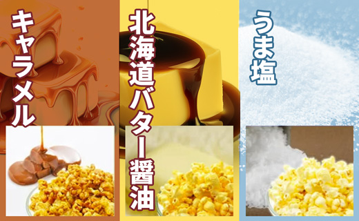 ジェリーズ ポップコーン 人気フレーバー3個 詰め合わせ セット Mサイズ | ポップコーン 3個 3種類 キャラメル うま塩 バター醤油 ハロウィン クリスマス バレンタイン 合成着色料不使用 おやつ スイーツ 冷やして美味しい カリカリ プレゼント 映画 差し入れ 贈り物 お菓子 手土産