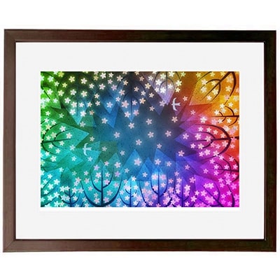 ＼京都・綾部の癒やし系作家/【絵画】　春のクリスマス　額装サイズ526mmx412mm【1090808】