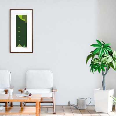 ＼注目の和紙アート/ 【絵画】やさしい記憶2　額装サイズ300mmx600mm　阿波紙【1275425】