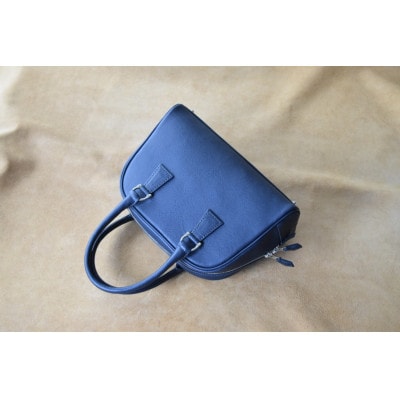 高級イタリアンレザー ボストンバック ネイビー【1552757】