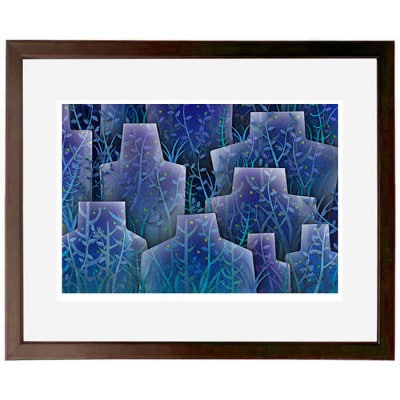 ＼京都・綾部の癒やし系作家/【絵画】　森　　額装サイズ526mmx412mm【1277191】