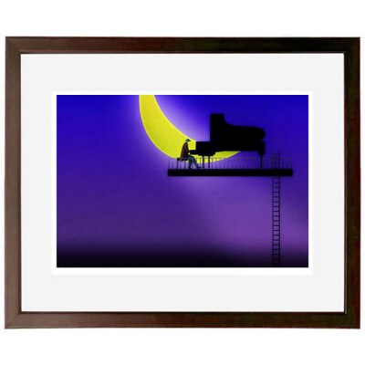 ＼京都・綾部の癒やし系作家/【絵画】　透明な音楽　　額装サイズ526mmx412mm【1278189】