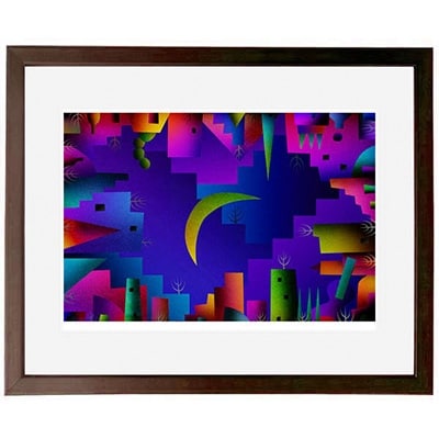 ＼京都・綾部の癒やし系作家/【絵画】　シンボリックな街　額装サイズ526mmx412mm【1090812】