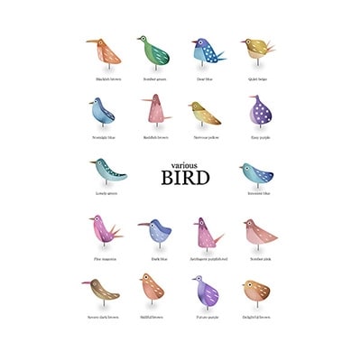 京éœã»ç¶Ÿéšã®çããç³»äœå®¶/ãçµµç»ããBIRDãé¡è£
ãµã€ãº526mmx412mmã1090804ã