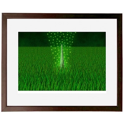 ＼京都・綾部の癒やし系作家/【絵画】　夜明けの不思議　額装サイズ526mmx412mm【1090805】