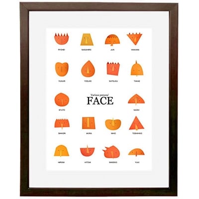 ＼京都・綾部の癒やし系作家/【絵画】　FACE　額装サイズ526mmx412mm【1090806】