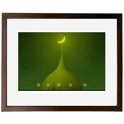 ＼京都・綾部の癒やし系作家/【絵画】特別な夜　額装サイズ526mmx412mm【1090802】