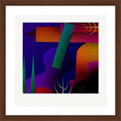 街と家 [しかくいえ]20【絵画】 額装サイズ266mmx266mm【1433494】