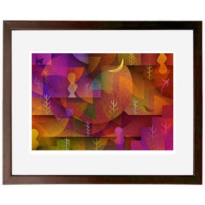 ＼京都・綾部の癒やし系作家/【絵画】　季節の中で　　額装サイズ526mmx412mm【1278193】