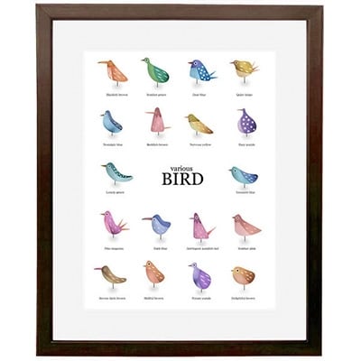 ＼京都・綾部の癒やし系作家/【絵画】　BIRD　額装サイズ526mmx412mm【1090804】