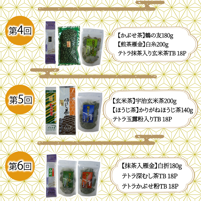 ＜数量限定＞＜定期便・全6回＞北岡園おすすめ茶セット(16種＋マグカップ付) 京都 宇治 お茶 茶葉 煎茶 玉露 ほうじ茶 雁金 かりがね 玄米茶 フィルターインマグ マグカップ 飲み比べ【uj-FO005】【北岡園】