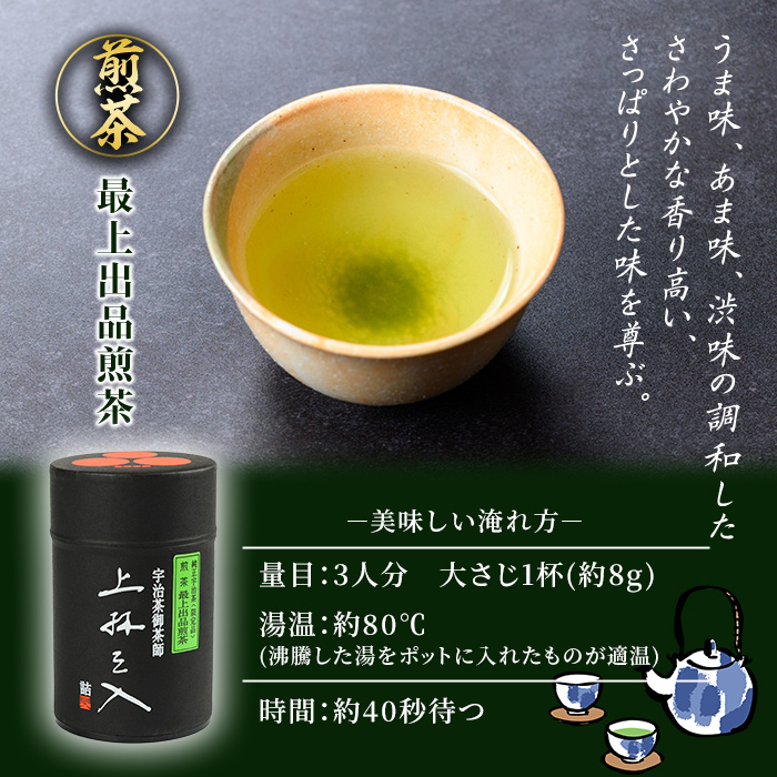 宇治煎茶と玉露の詰合わせ(100g×2缶) 特産品 京都 お土産 京都土産  日本茶 宇治茶  煎茶 玉露 緑茶  グリーンティー  お茶 【uj-AU002】【三星園上林三入本店】