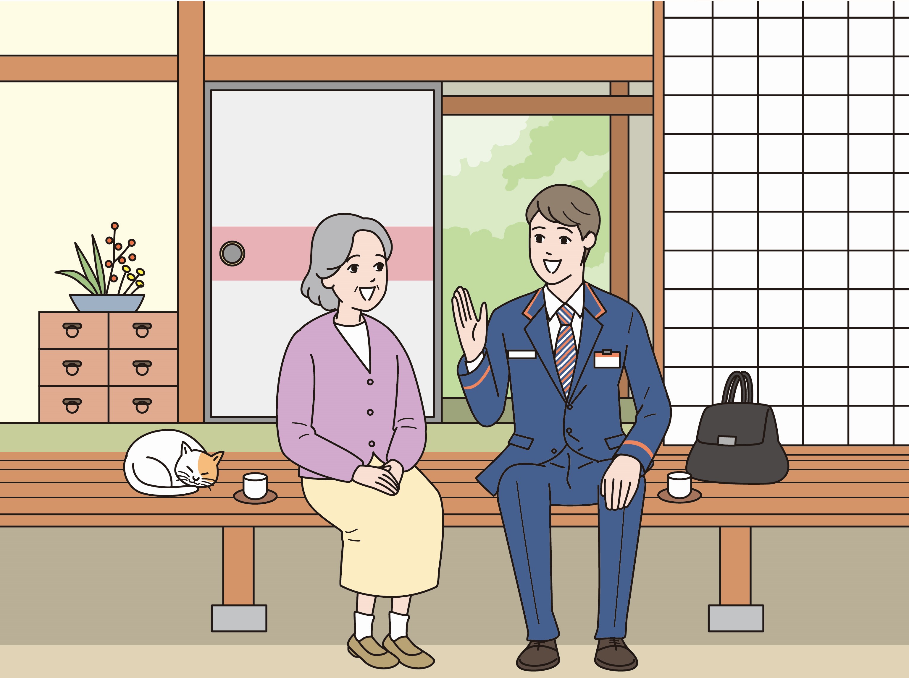 みまもり訪問サービス（12か月）　日本郵便 郵便局　BU003