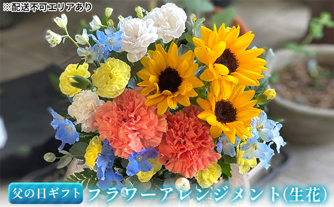 【2024年 父の日 ギフト 】 フラワーアレンジメント ( 生花 )[ プレゼント 花束 人気返礼品 ] 植物