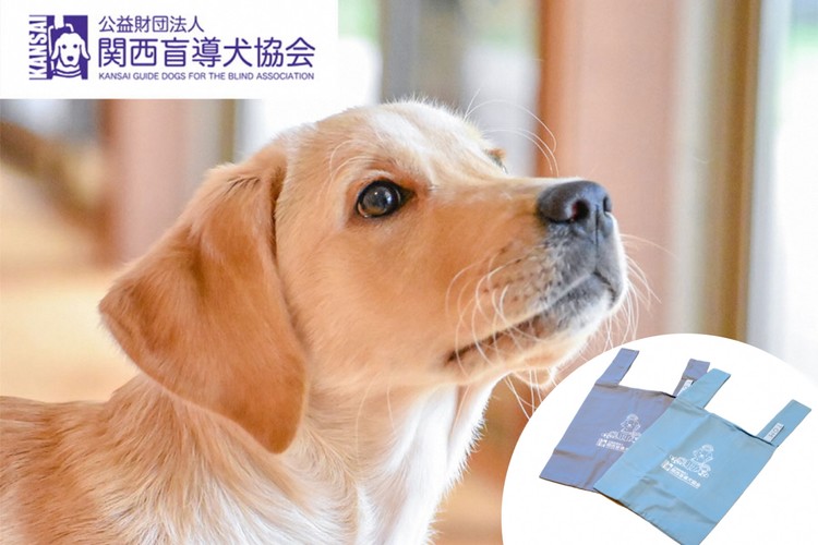 【返礼品相当額で盲導犬の育成を支援】支援額4,500円(記念品あり)エコバッグなど盲導犬協会オリジナルグッズ進呈[行きたい場所に安心していける社会に…]