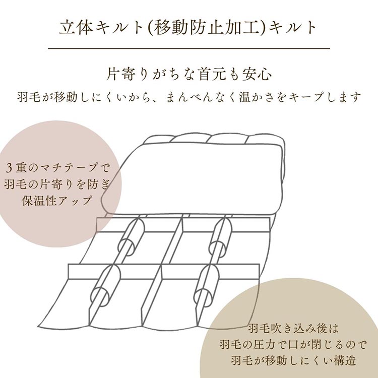 ＜京都金桝＞最高峰 アイダーダウン95% 羽毛掛けふとん キング 2.0kg ＜羽毛布団 羽毛ふとん 掛け布団 アイダー 高級 国産 日本製 シルク 絹 寝具＞｜モナク