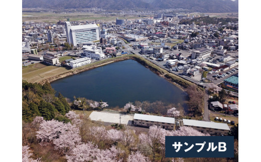 ドローン空撮による京都府亀岡市の風景写真【A4サイズ 額付き】《空撮 風景 思い出 プレゼント 故郷 田舎》◇ ※着日指定不可