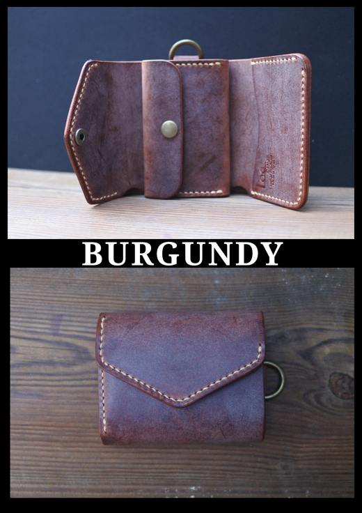 【選べるカラー3色】三つ折りウォレット 手のひらサイズ 財布 本革 全3色 雑貨 日用品 ファッション おすすめ 革小物