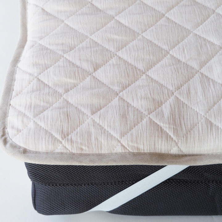 敷きパッド  洗える近江ちぢみ本麻敷きパッド シングル （100×200cm） 春/夏/秋/冬 ＜亀屋寝装センター＞《寝具 布団 ベッド ベッドパッド 敷きパッド 麻 近江ちぢみ》