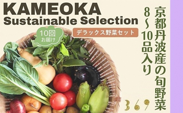【10回定期便】＜３６９商店＞京都丹波産旬の野菜セットデラックス！平飼い卵10個、季節の果物又は加工品　※栽培期間中農薬・化学肥料不使用※ 野菜 定期便 10回 卵 ※北海道・沖縄・離島への配送不可