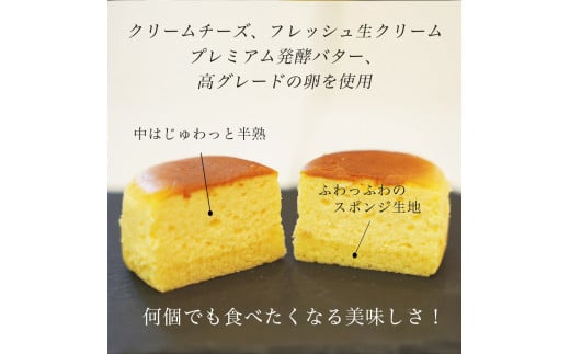 濃厚 半熟 スフレ チーズケーキ 20個 個包装 無添加＜半熟チーズ工房 京都 洋菓子館ベルジェノア＞