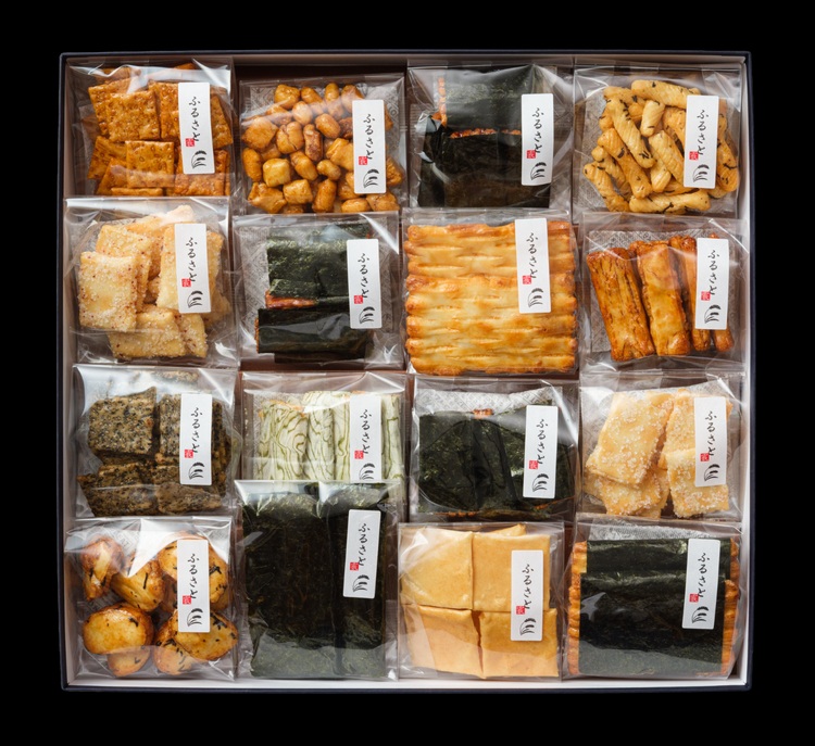 【全国菓子大博覧会名誉総裁賞受賞企業】〈保津川あられ本舗〉小袋 16種類 詰合せ「ふる里」京都・丹波 工場直送《おかき 食べ比べ セット 人気 おすすめ ギフト》