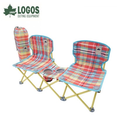 ペアチェア プラス-AI(チェッカー)家族や友達とアウトドアやキャンプで大活躍。73173097【1689395】