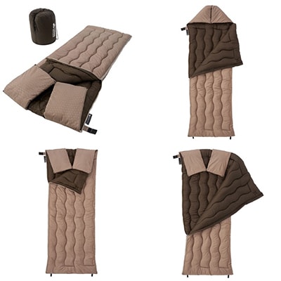 抗菌防臭　丸洗いウォーマーシュラフ・-6　アウトドアやキャンプで大活躍の寝袋。72600037【1667206】