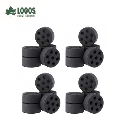 エコココロゴス・ミニラウンドDECO6　BBQなどアウトドアで使える炭　83100116×4個【配送不可地域：沖縄県】【1576449】