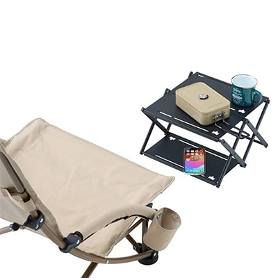 アイアンカスタムラックテーブル アウトドアやキャンプなどで大活躍のカスタムラック!　73591005【1666850】